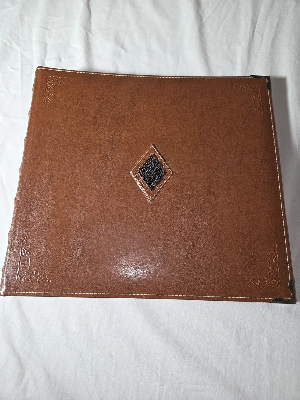 Vintage Heritage Style Faux Leather Scrapbook